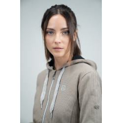 Hoodie Harcour Swai Taupe Bruin