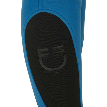 Pantalon ajusté avec grip femme avec logo Zenda Equestro Bleu corail