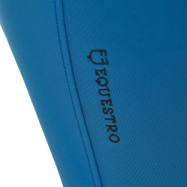 Pantalon ajusté avec grip femme avec logo Zenda Equestro Bleu corail