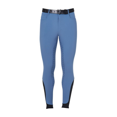 Strakke broek met volledige grip heren Aria Equestro Beringzee Blauw Strakke broek met volledige grip heren Aria Equestro Beringzee Blauw