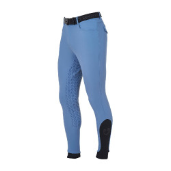 Strakke broek met volledige grip heren Aria Equestro Beringzee Blauw Strakke broek met volledige grip heren Aria Equestro Beringzee Blauw