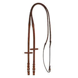 Rênes Acavallo Kris Pro Caoutchouc Soft Touch 5/8" Cognac Marron