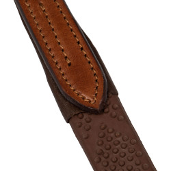 Rênes Acavallo Kris Pro Caoutchouc Soft Touch 5/8" Cognac Marron