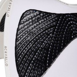 Tapis de selle Acavallo Dressage Twin Grip Blanc
