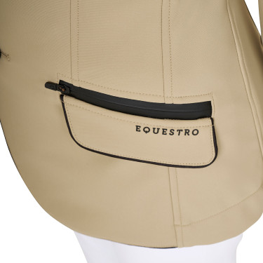Wedstrijdjasje Equestro meisje van technische stof Wierook Beige Wedstrijdjasje Equestro meisje van technische stof Wierook Beige