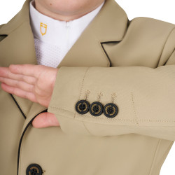 Wedstrijdjasje Equestro meisje van technische stof Wierook Beige Wedstrijdjasje Equestro meisje van technische stof Wierook Beige