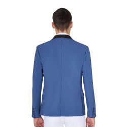 Veste de concours homme 3 boutons Elegance Equestro Bering sea Bleu Veste de concours homme 3 boutons Elegance Equestro Bering sea Bleu