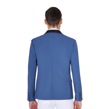 Veste de concours homme 3 boutons Elegance Equestro Bering sea Bleu Veste de concours homme 3 boutons Elegance Equestro Bering sea Bleu