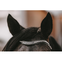 Frontaal in V Half Swarovski Wit New English Collection by Dy'on Zwart