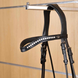 Frontaal in V Half Swarovski Wit New English Collection by Dy'on Zwart