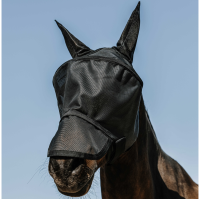 Masque anti-mouches anti-UV Equithème Protec Noir Masque anti-mouches anti-UV Equithème Protec Noir