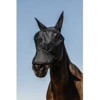 Vliegenmasker anti-UV Equithème Protec Zwart