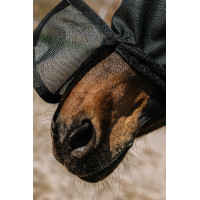 Masque anti-mouches anti-UV Equithème Protec Noir Masque anti-mouches anti-UV Equithème Protec Noir