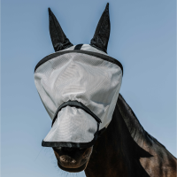 Vliegenmasker anti-UV Equithème Protec Zwart