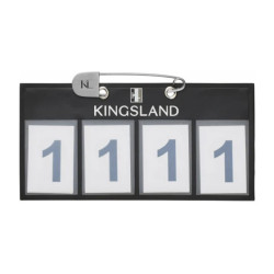 Plaque d’identification Kingsland 4 emplacements Classic par 2 Noir