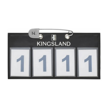 Plaque d’identification Kingsland 4 emplacements Classic par 2 Noir