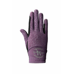 Gants Horze Fay JR Prune noire Violet Gants Horze Fay JR Prune noire Violet