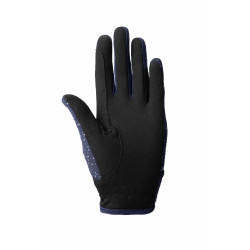 Gants Horze Fay JR Ouverture Bleu marine