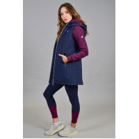 Gilet long sans manches Harcour Booster Marine Bleu marine