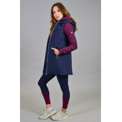 Gilet long sans manches Harcour Booster Marine Bleu marine