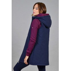 Gilet long sans manches Harcour Booster Marine Bleu marine