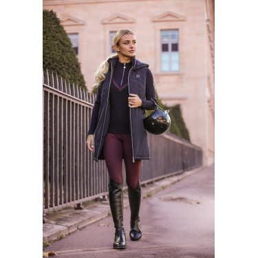 Lange mouwloze bodywarmer Harcour Booster Marine Marineblauw