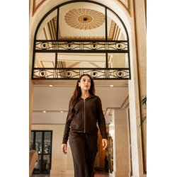 Jogging maille Harcour Andrea Cacao Marron