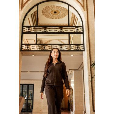 Jogging maille Harcour Andrea Cacao Marron