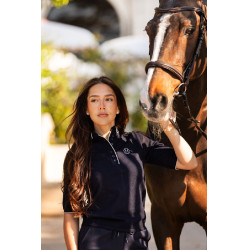 Polo Harcour Amandel Marine Marineblauw