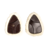 Beschermpad van kunstschapenvacht voor 5-punts jachtcollier Dy'on Bruin