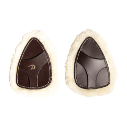 Pad de Protection en Mouton Artificiel pour Collier de Chasse 5 points Dy'on Marron