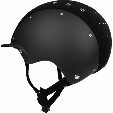 Casque Casco Apart Iconic Brillant noir cristaux moyen