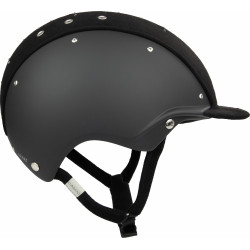 Casque Casco Apart Iconic Brillant noir cristaux moyen