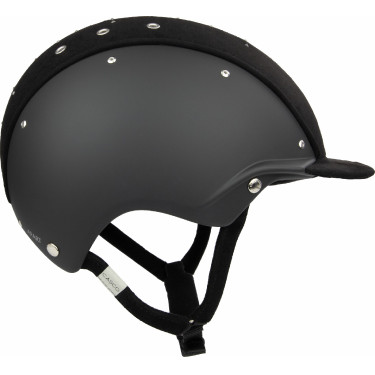 Casque Casco Apart Iconic Brillant noir cristaux moyen