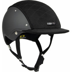 Casque Casco Apart Iconic Embellis noir matelassé au milieu