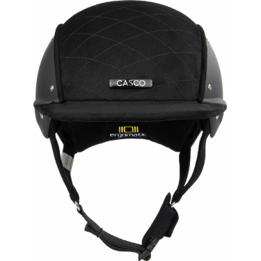 Casque Casco Apart Iconic Embellis noir matelassé au milieu