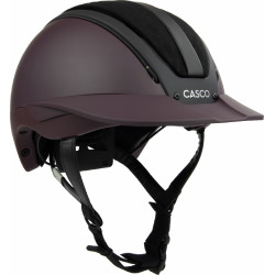 Casque Casco Duell One Iconic Finesse vin rouge matelassé au milieu Bordeaux