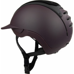 Casque Casco Duell One Iconic Finesse vin rouge matelassé au milieu Bordeaux
