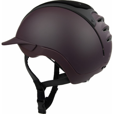 Casque Casco Duell One Iconic Finesse vin rouge matelassé au milieu Bordeaux