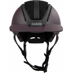 Casque Casco Duell One Iconic Finesse vin rouge matelassé au milieu Bordeaux