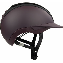 Casque Casco Duell One Iconic Finesse vin rouge matelassé au milieu Bordeaux