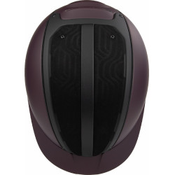 Casque Casco Duell One Iconic Finesse vin rouge matelassé au milieu Bordeaux