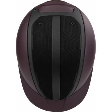 Casque Casco Duell One Iconic Finesse vin rouge matelassé au milieu Bordeaux