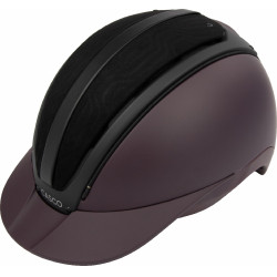 Casque Casco Duell One Iconic Finesse vin rouge matelassé au milieu Bordeaux