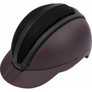 Casque Casco Duell One Iconic Finesse vin rouge matelassé au milieu Bordeaux