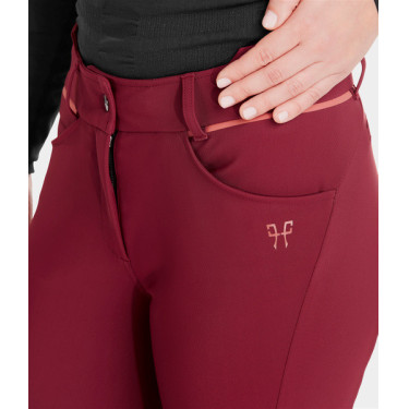 Pantalon X-Design Horse Pilot femme Rouge foncé