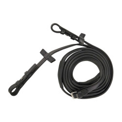 Stübben Slimline rubber teugels met haak 18mm Stübben Slimline rubber teugels met haak 18mm