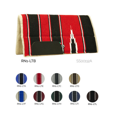 Tapis de Selle Western Poney Navajo avec Fond Synthétique Lakota Tapis de Selle Western Poney Navajo avec Fond Synthétique Lakota