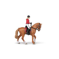 Wandelpaard en zijn amazone Papo