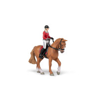 Wandelpaard en zijn amazone Papo